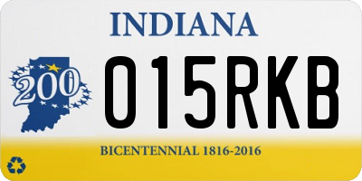 IN license plate 015RKB