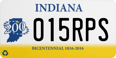 IN license plate 015RPS