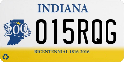 IN license plate 015RQG