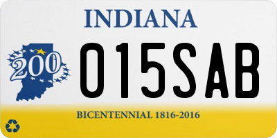 IN license plate 015SAB