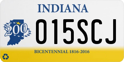 IN license plate 015SCJ