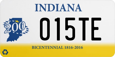 IN license plate 015TE