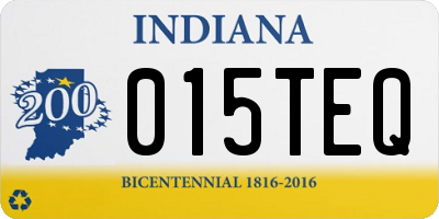 IN license plate 015TEQ