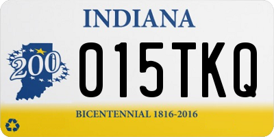 IN license plate 015TKQ