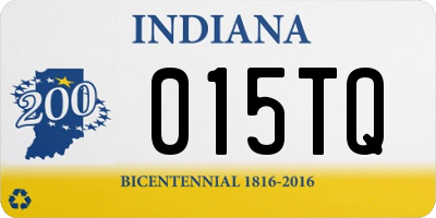 IN license plate 015TQ