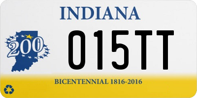 IN license plate 015TT