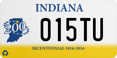 IN license plate 015TU