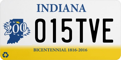 IN license plate 015TVE