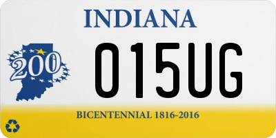 IN license plate 015UG