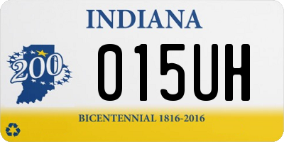 IN license plate 015UH