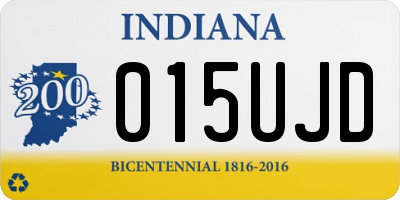 IN license plate 015UJD