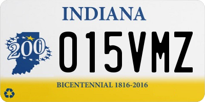 IN license plate 015VMZ