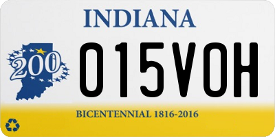 IN license plate 015VOH
