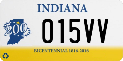 IN license plate 015VV