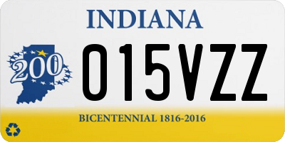 IN license plate 015VZZ