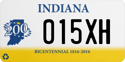 IN license plate 015XH