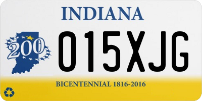 IN license plate 015XJG