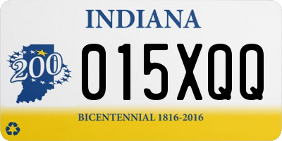 IN license plate 015XQQ