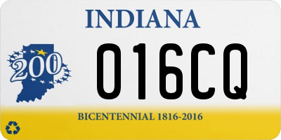 IN license plate 016CQ