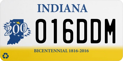 IN license plate 016DDM