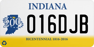 IN license plate 016DJB