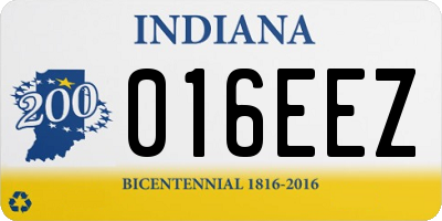IN license plate 016EEZ