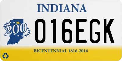IN license plate 016EGK