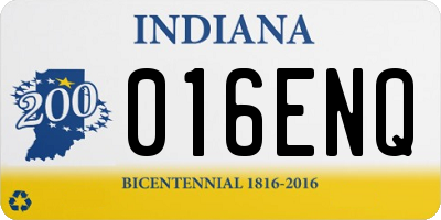 IN license plate 016ENQ