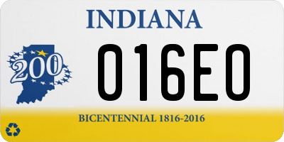 IN license plate 016EO