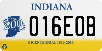 IN license plate 016EOB