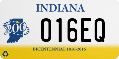 IN license plate 016EQ