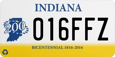IN license plate 016FFZ