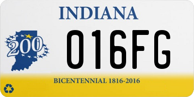 IN license plate 016FG