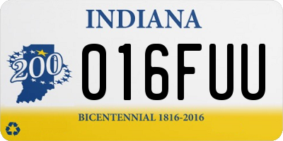 IN license plate 016FUU