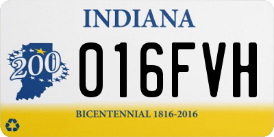IN license plate 016FVH