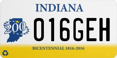 IN license plate 016GEH
