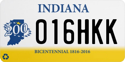 IN license plate 016HKK
