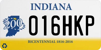 IN license plate 016HKP