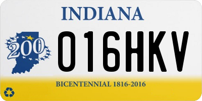 IN license plate 016HKV