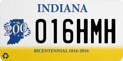IN license plate 016HMH