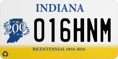 IN license plate 016HNM