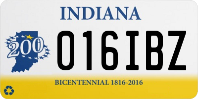 IN license plate 016IBZ