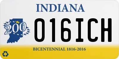 IN license plate 016ICH