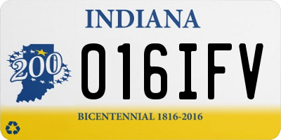 IN license plate 016IFV