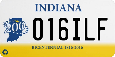 IN license plate 016ILF
