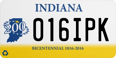 IN license plate 016IPK