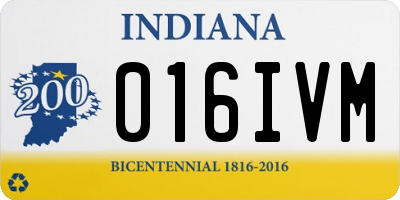 IN license plate 016IVM