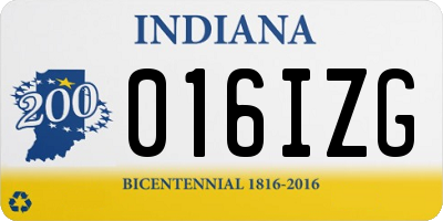 IN license plate 016IZG