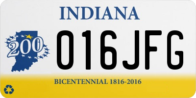 IN license plate 016JFG