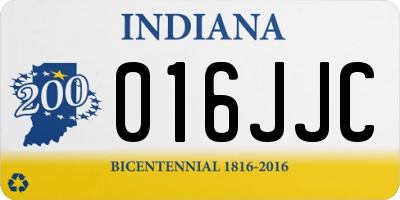 IN license plate 016JJC